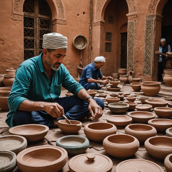 Quelle croisière propose des ateliers de création de poteries avec des artisans locaux au Maroc?